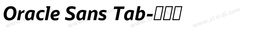 Oracle Sans Tab字体转换
